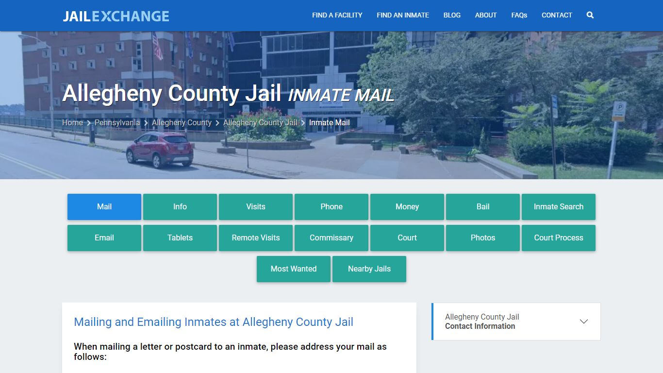 Allegheny County Jail Inmate Mail - Jail Exchange